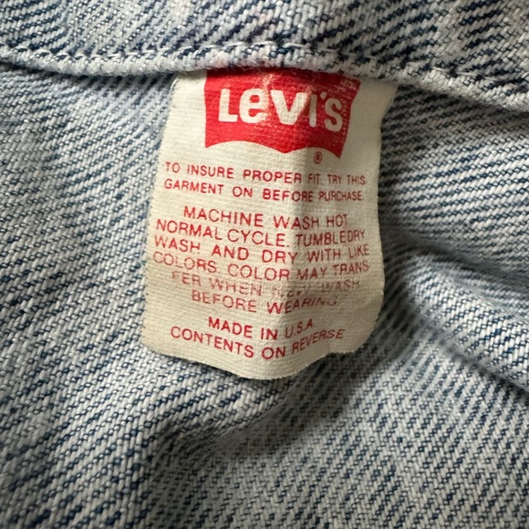 Levi's Distressed Blue Denim Jacket - Picture 8 of 9